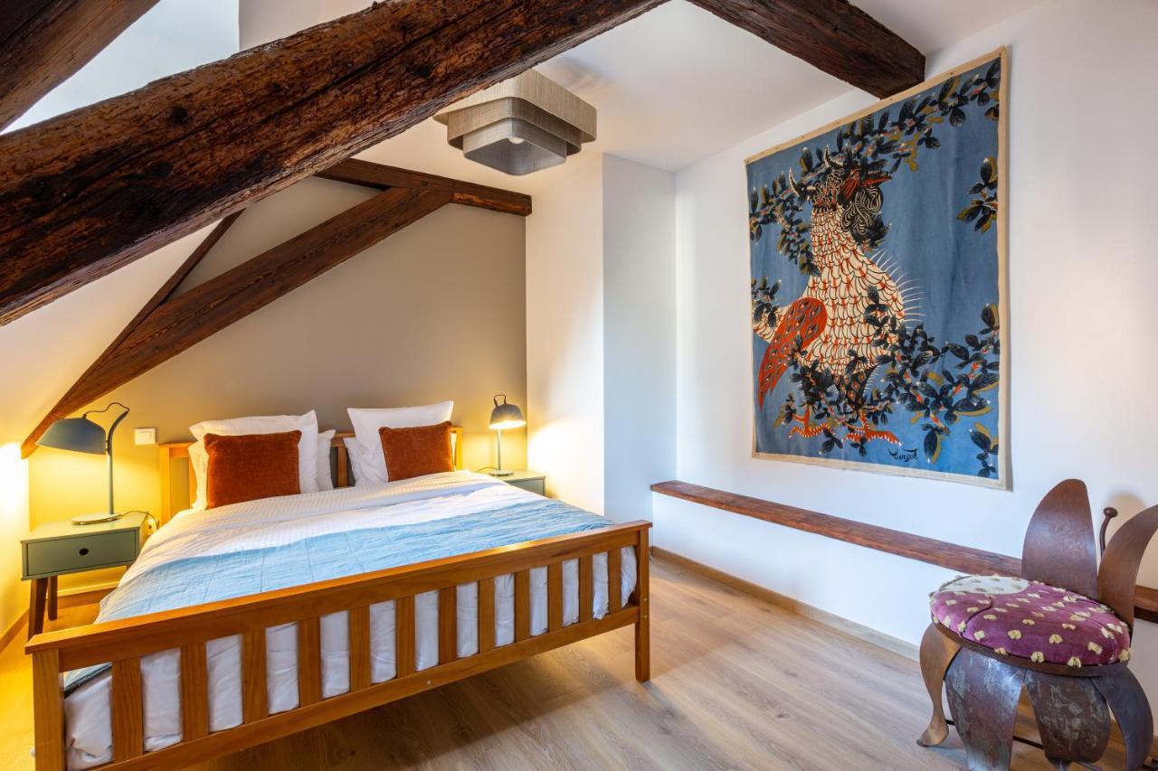 Le Rhenanus Jacques Taurellus - Appartement Duplex Au Calme - Centre Ville - Parking Gratuit Sélestat Zewnętrze zdjęcie